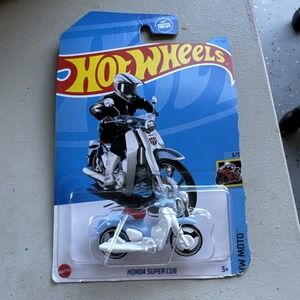 Hot Wheels Honda Super Cub Sky Blue #87 - 2021 HW Moto NIB 3/5